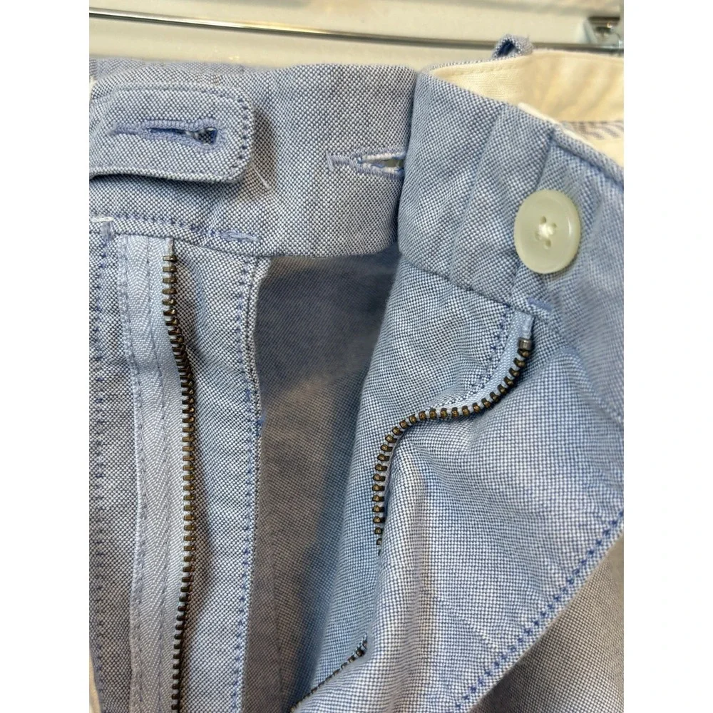 Polo Ralph Lauren Light Blue Cotton Chino Shorts Dog Embroidery Men's 36 Preppy